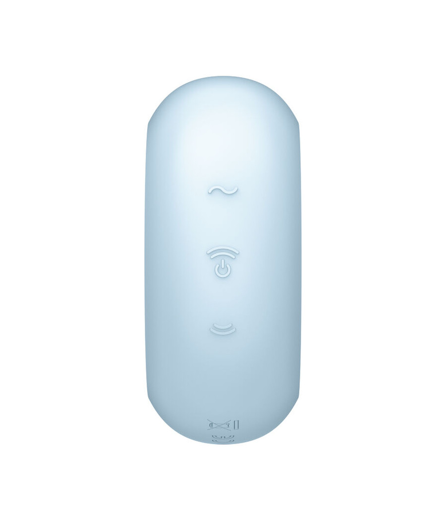 SATISFYER - PRO TO GO 3 DOUBLE AIR PULSE STIMULATOR & VIBRATOR BLUE