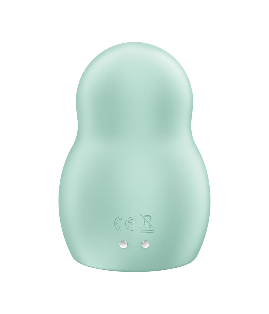 SATISFYER - PRO TO GO 1 DOUBLE AIR PULSE STIMULATOR & VIBRATOR GREEN