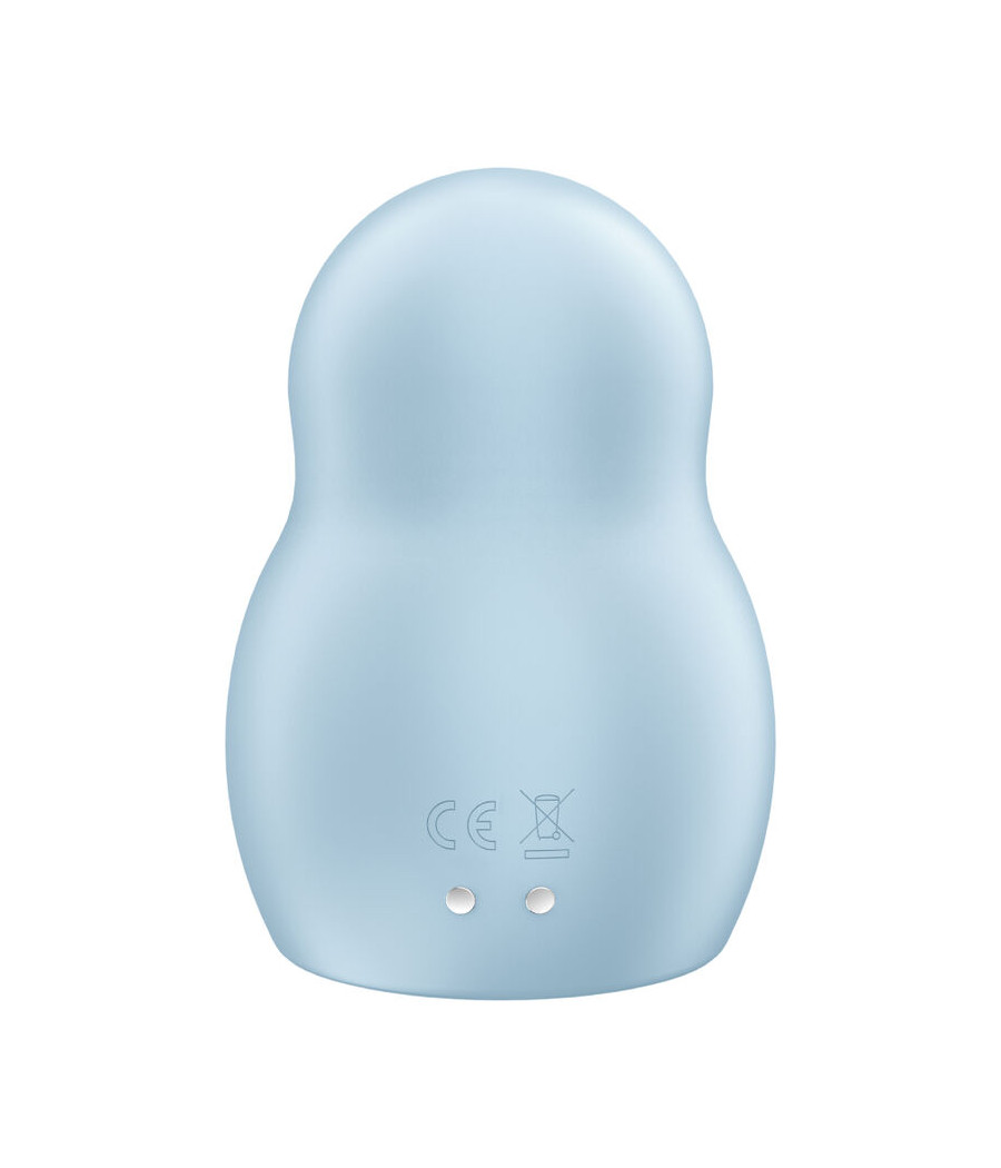 SATISFYER - STIMULATEUR ET VIBRATEUR DOUBLE AIR PULSE PRO TO GO 1 BLEU