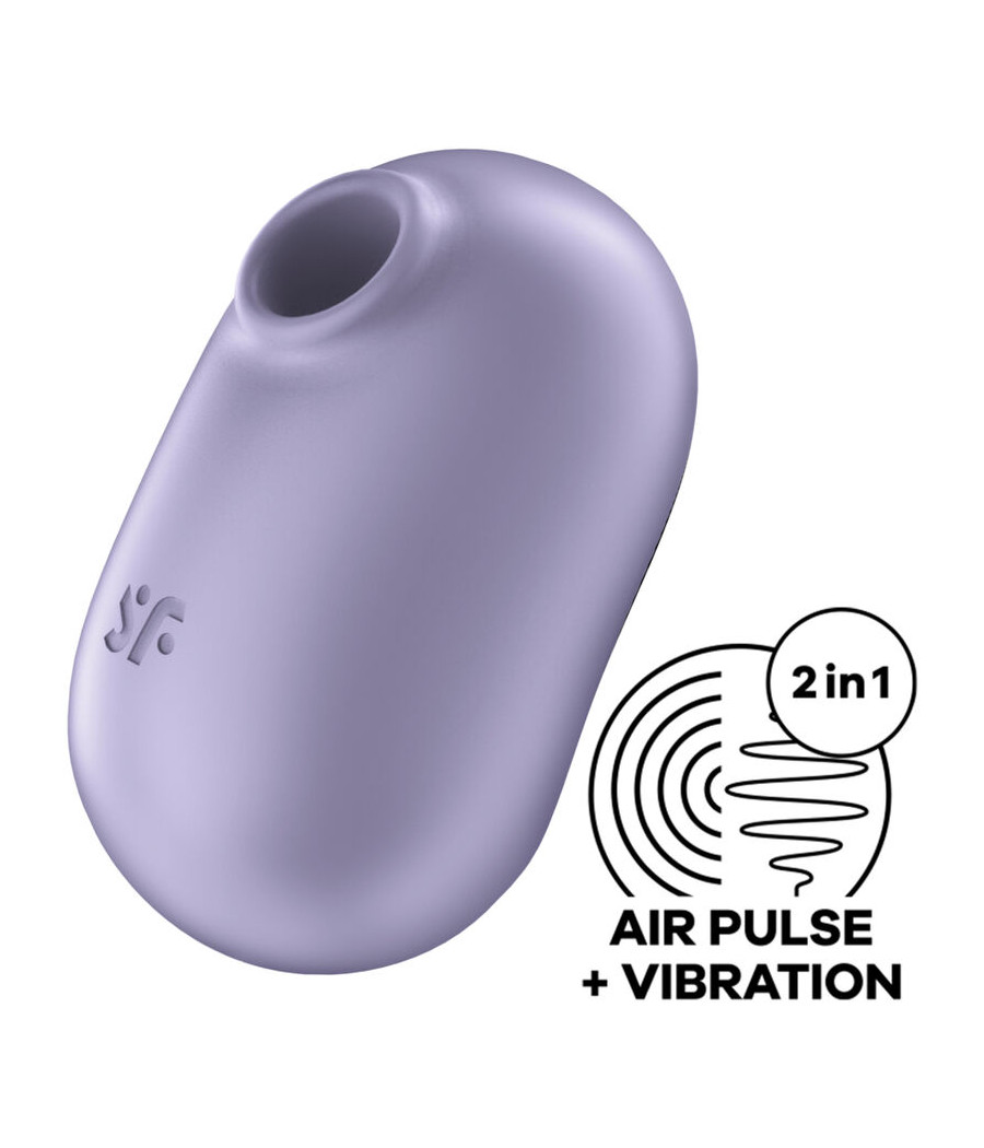 SATISFYER - PRO TO GO 2 DOPPIO STIMOLATORE E VIBRATORE VIOLA