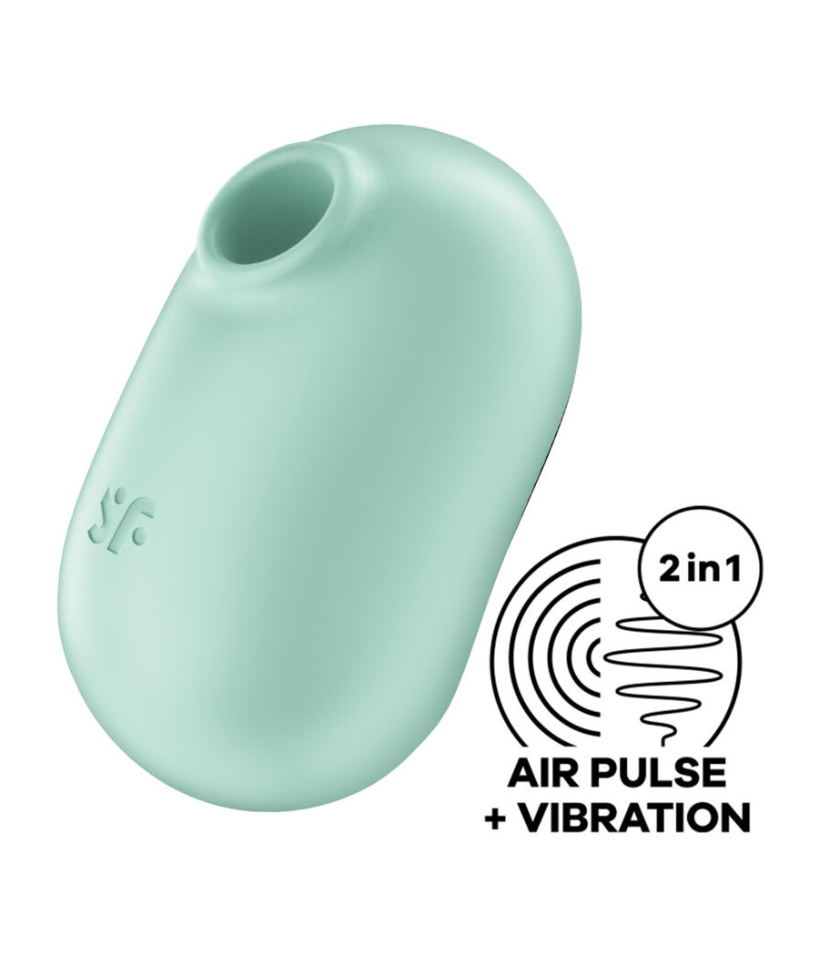 SATISFYER - PRO TO GO 2 DOPPIO STIMOLATORE E VIBRATORE VERDE