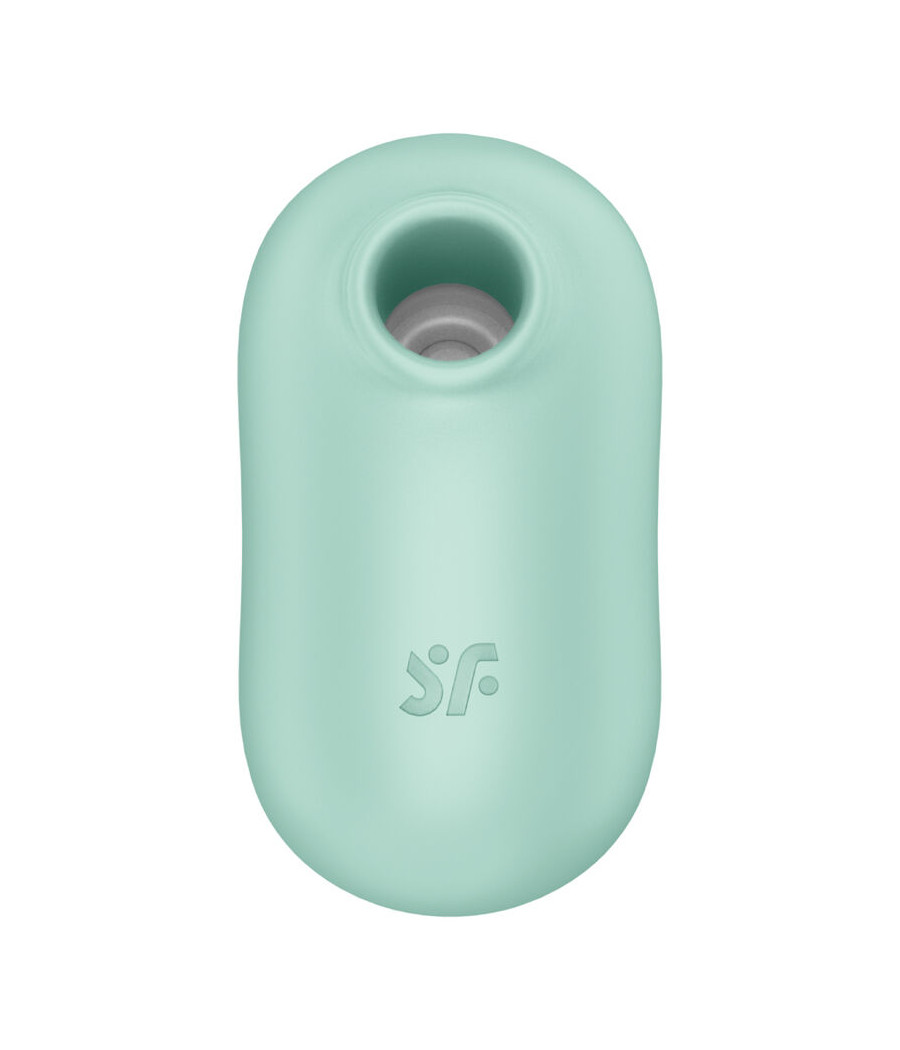 SATISFYER - STIMULATEUR ET VIBRATEUR DOUBLE AIR PULSE PRO TO GO 2 VERT