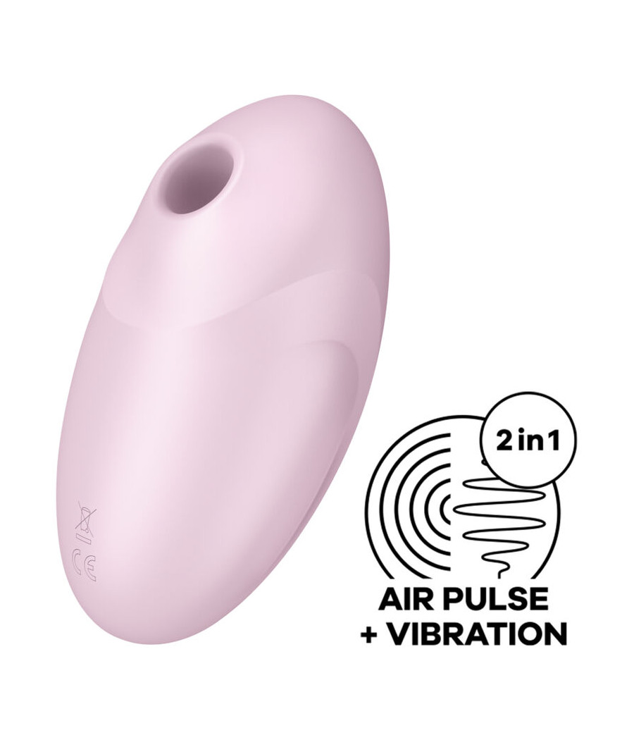 SATISFYER - STIMULATEUR ET VIBRATEUR VULVA LOVER 3 ROSE
