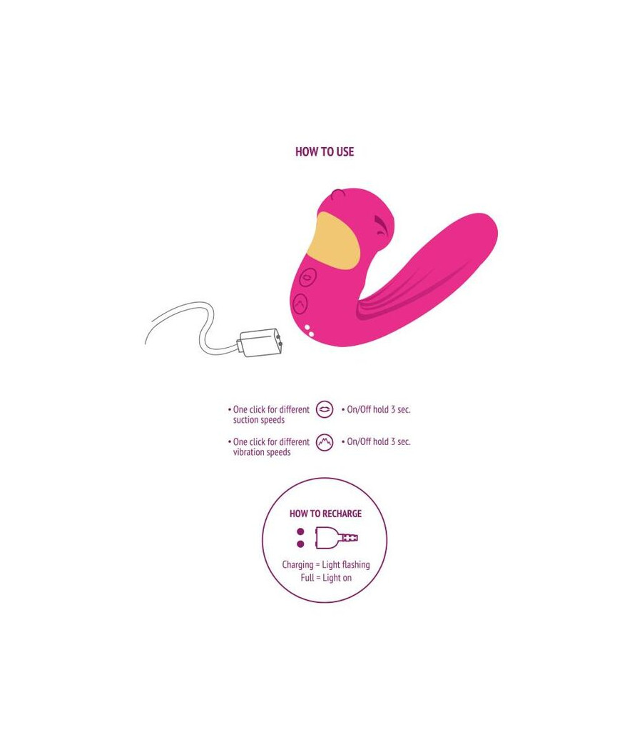 XOCOON - STIMULATEUR CELESTIAL LOVE VIBE FUCHSIA