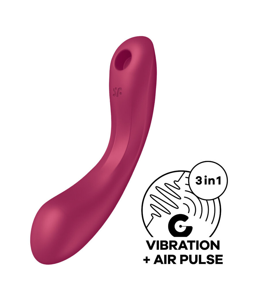 SATISFYER - CURVE TRINITY 1 AIR PULSE VIBRAZIONE ROSSO