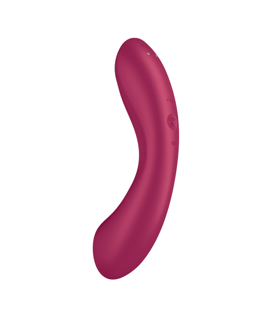 SATISFYER - CURVE TRINITY 1 AIR PULSE VIBRATION RED