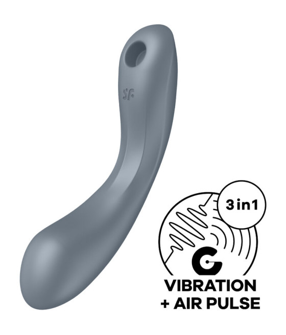SATISFYER - CURVE TRINITY 1 AIR PULSE VIBRAZIONE GRIGIO
