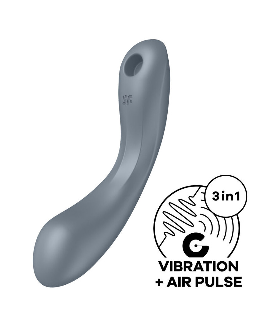 SATISFYER - CURVE TRINITY 1 AIR PULSE VIBRATION GRAU