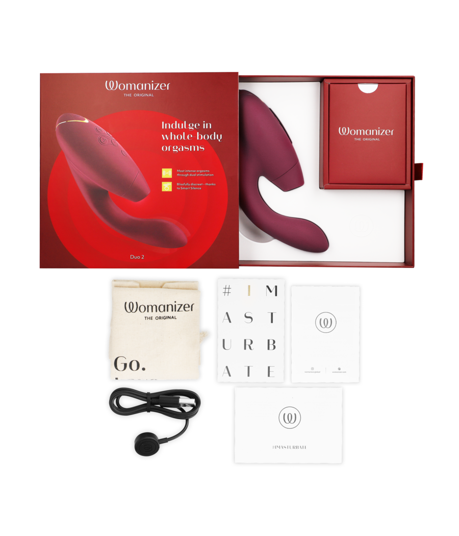 WOMANIZER - DUO 2 ESTIMULADOR BORDEAUX