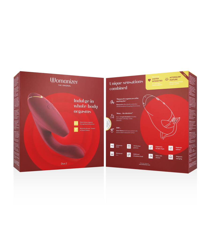 WOMANIZER - DUO 2 ESTIMULADOR BURDEOS