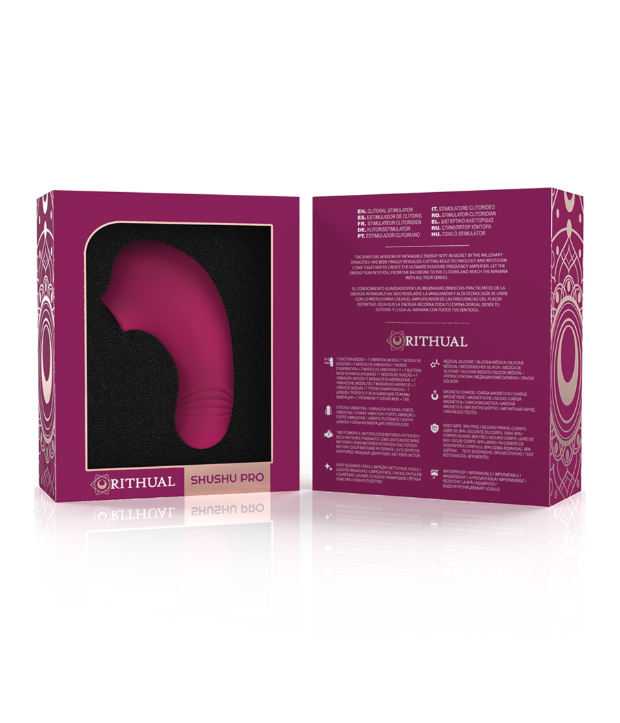 RITHUAL - STIMOLATORE PER CLITORIDE TASCABILE SHUSHU PRO 2 POTENTI MOTORI PER ORCHIDEE