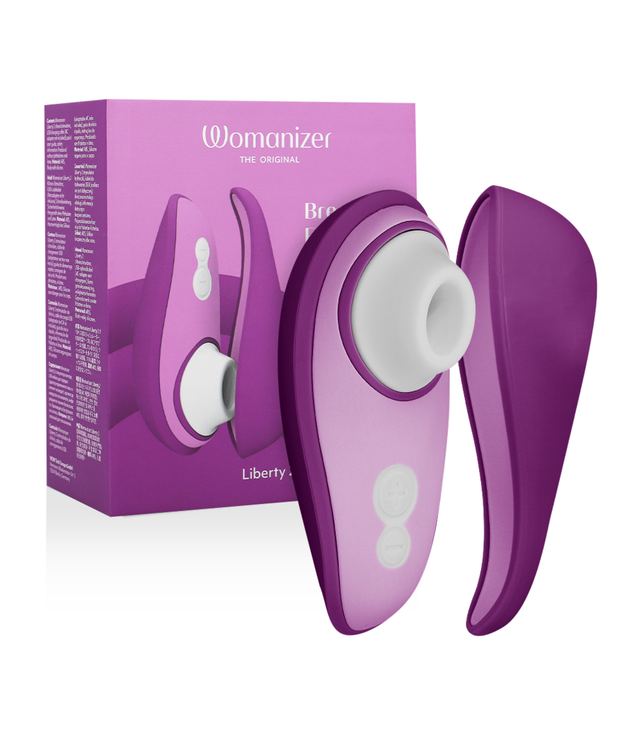 WOMANIZER - LIBERTY 2 KLITORISSTIMULATOR & SAUGROHR VIOLETT