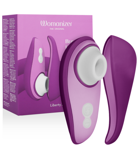WOMANIZER - LIBERTY 2 KLITORISSTIMULATOR & SAUGROHR VIOLETT