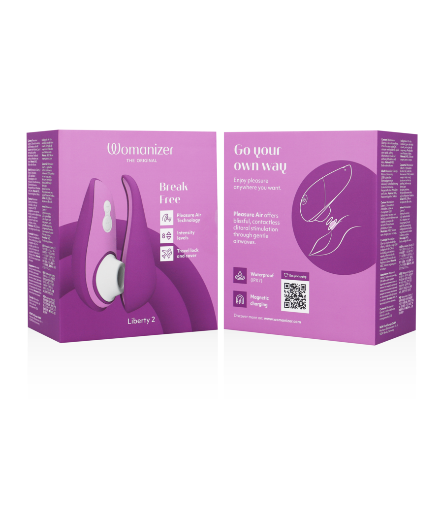 WOMANIZER - LIBERTY 2 ESTIMULADOR & SUCCIONADOR CLÍTORIS VIOLETA