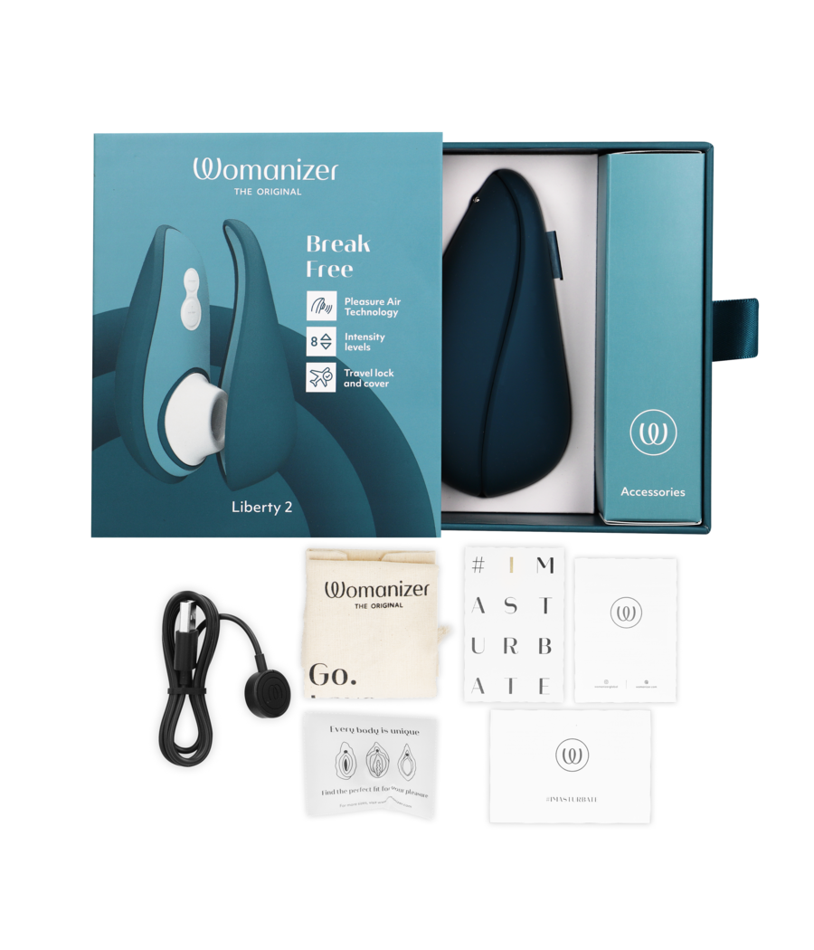 WOMANIZER - LIBERTY 2 CLITORIS STIMULATOR & SUCTION BLUE