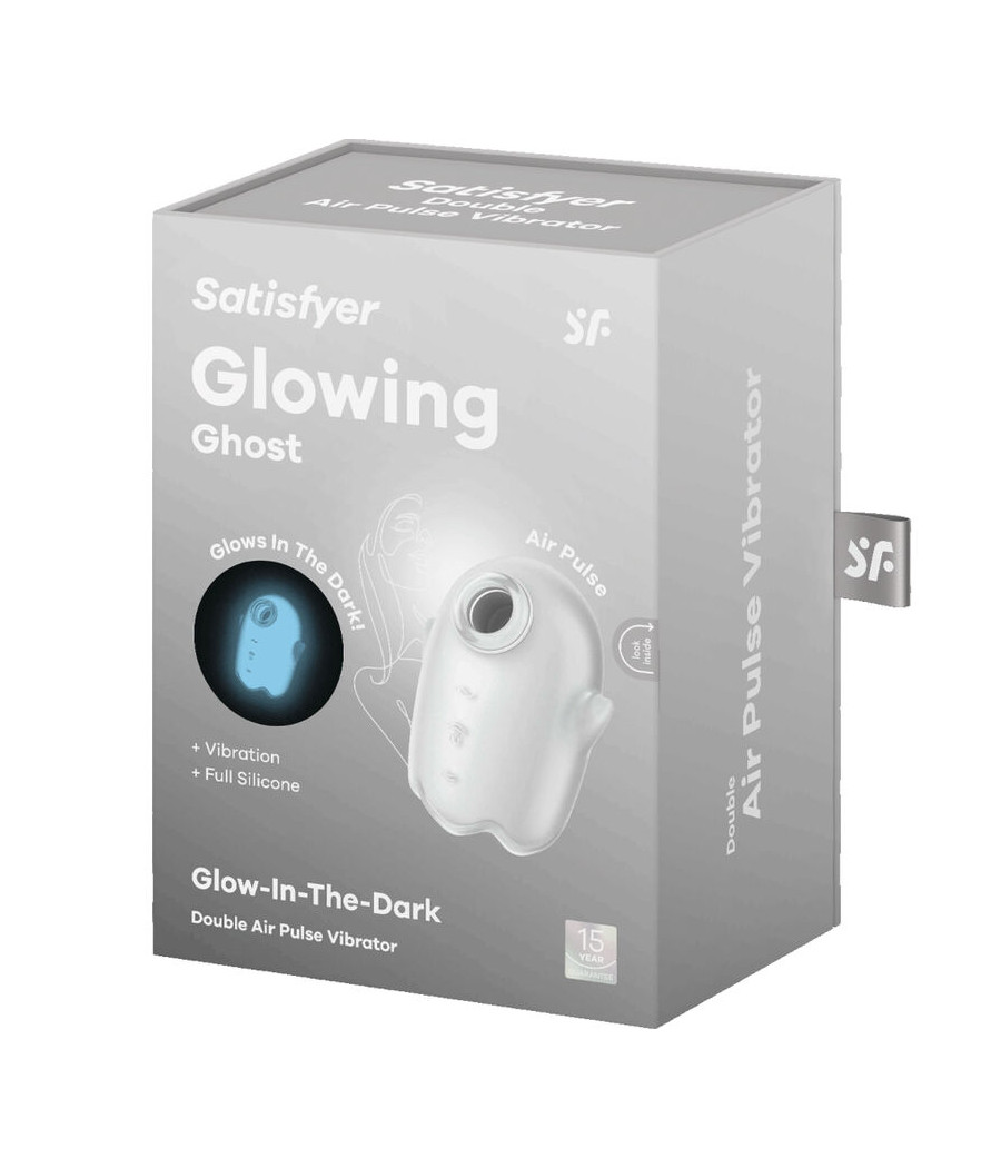 SATISFYER - GLOWING GHOST AIR PULSE & VIBRATEUR BLANC
