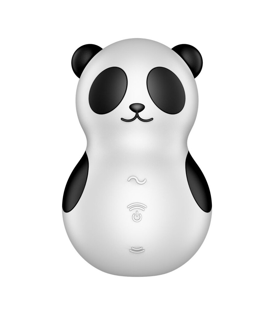 SATISFYER - POCKET PANDA ESTIMULADOR & VIBRADOR BLANCO Y NEGRO