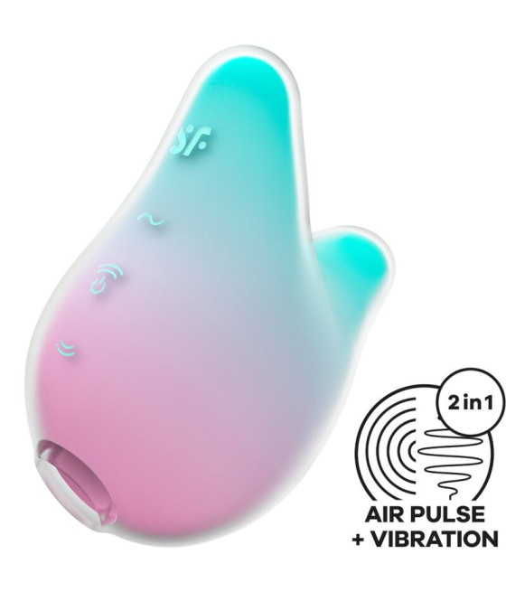 SATISFYER - MERMAID VIBES STIMULATEUR & VIBRATEUR MENTHE ET ROSE