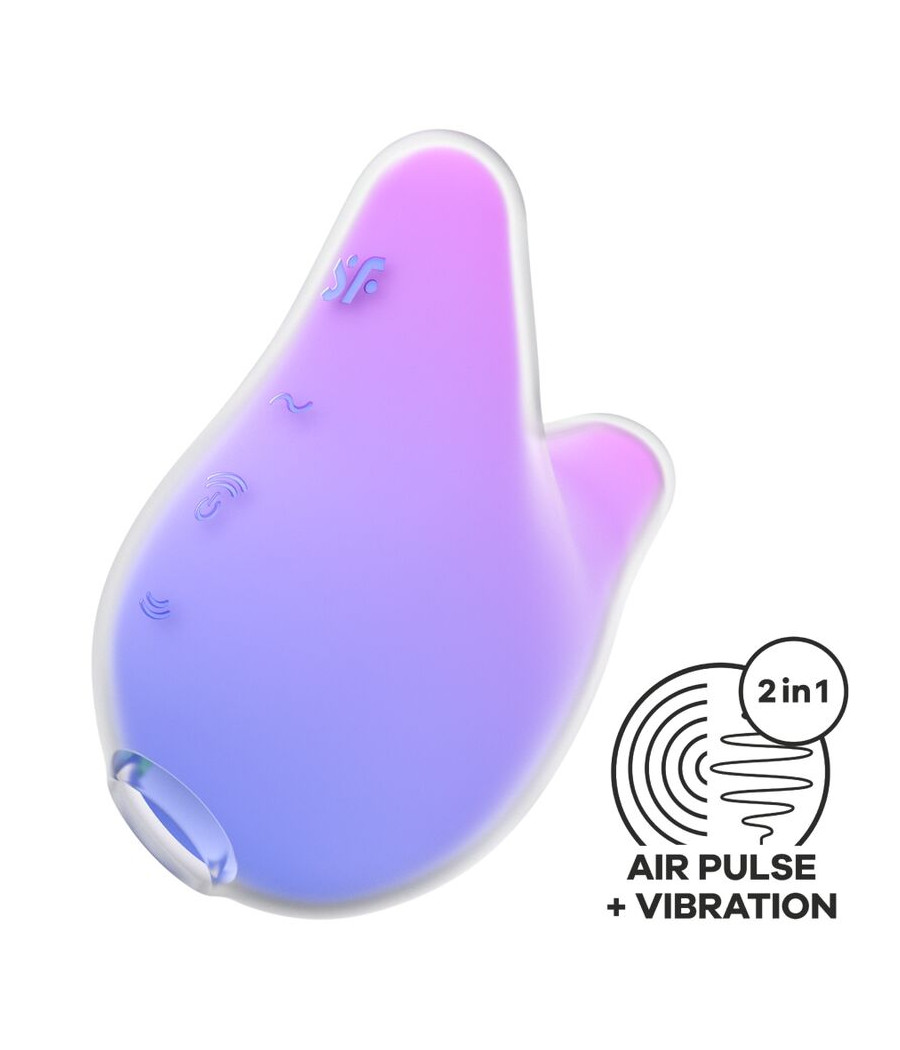 SATISFYER - MERMAID VIBES ESTIMULADOR E VIBRADOR VIOLETA E ROSA