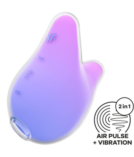 SATISFYER - MERMAID VIBES STIMULATOR & VIBRATOR VIOLETT UND ROSA