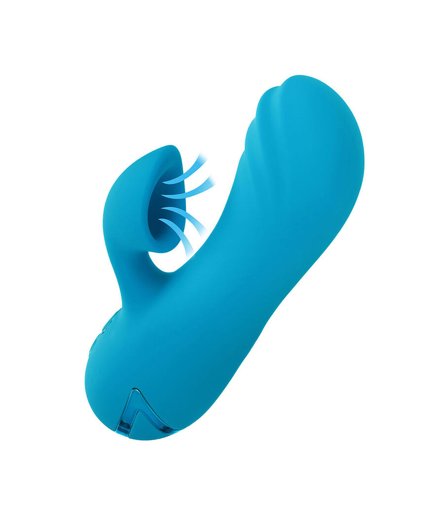 CALEXOTICS - SUNSET BEACH SEDUCER VIBRATEUR & STIMULATEUR 10 FONCTIONS BLEU