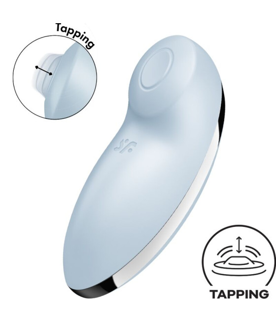 SATISFYER - TAP & CLIMAX 2 VIBRATORE E STIMOLATORE BLU