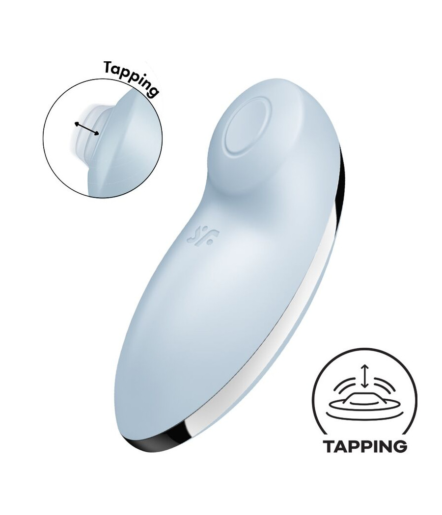 SATISFYER - TAP & CLIMAX 2 VIBRADOR & ESTIMULADOR AZUL