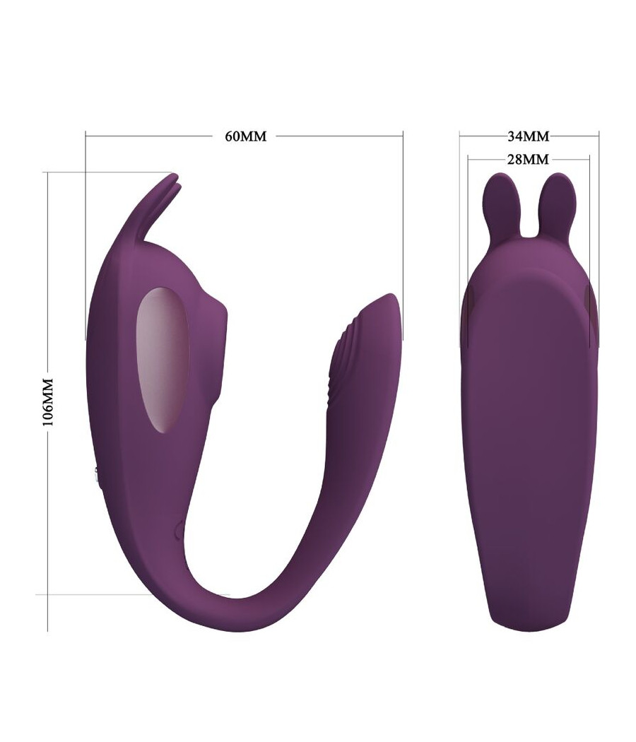 PRETTY LOVE - STIMULATEUR ET VIBRATEUR SHEY APPLICATION GRATUITE LONGUE DISTANCE VIOLET