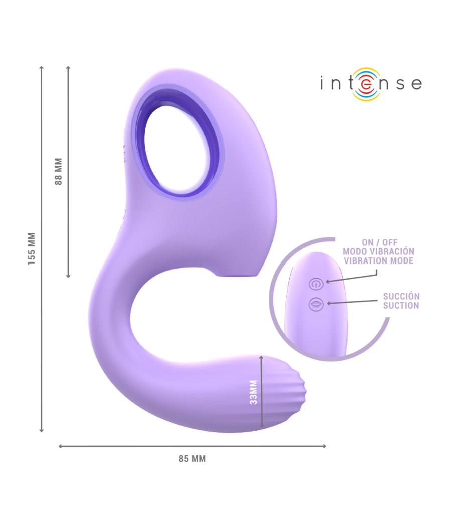 INTENSE - BAXTER VIBRATEUR & STIMULATEUR VIOLET