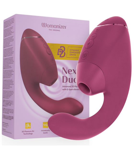 WOMANIZER - DUO NEXT DUAL CLITORAL & G-SPOT STIMULATOR DUSKY PINK
