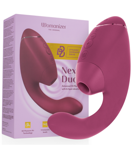 WOMANIZER - DUO NEXT DUAL CLITORAL & G-SPOT STIMULATOR DUSKY PINK