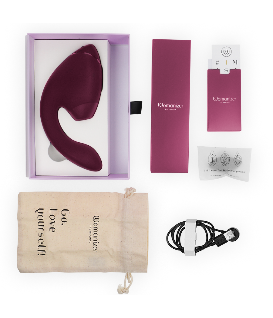 WOMANIZER - DUO NEXT DUAL CLITORAL & G-SPOT STIMULATOR DUSKY PINK