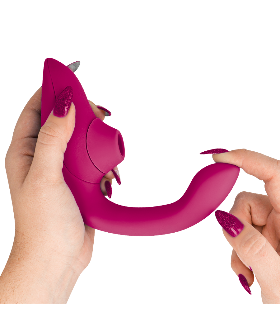 WOMANIZER - BLEND RABBIT VIBRATOR STIMULATOR VIBRANT PINK