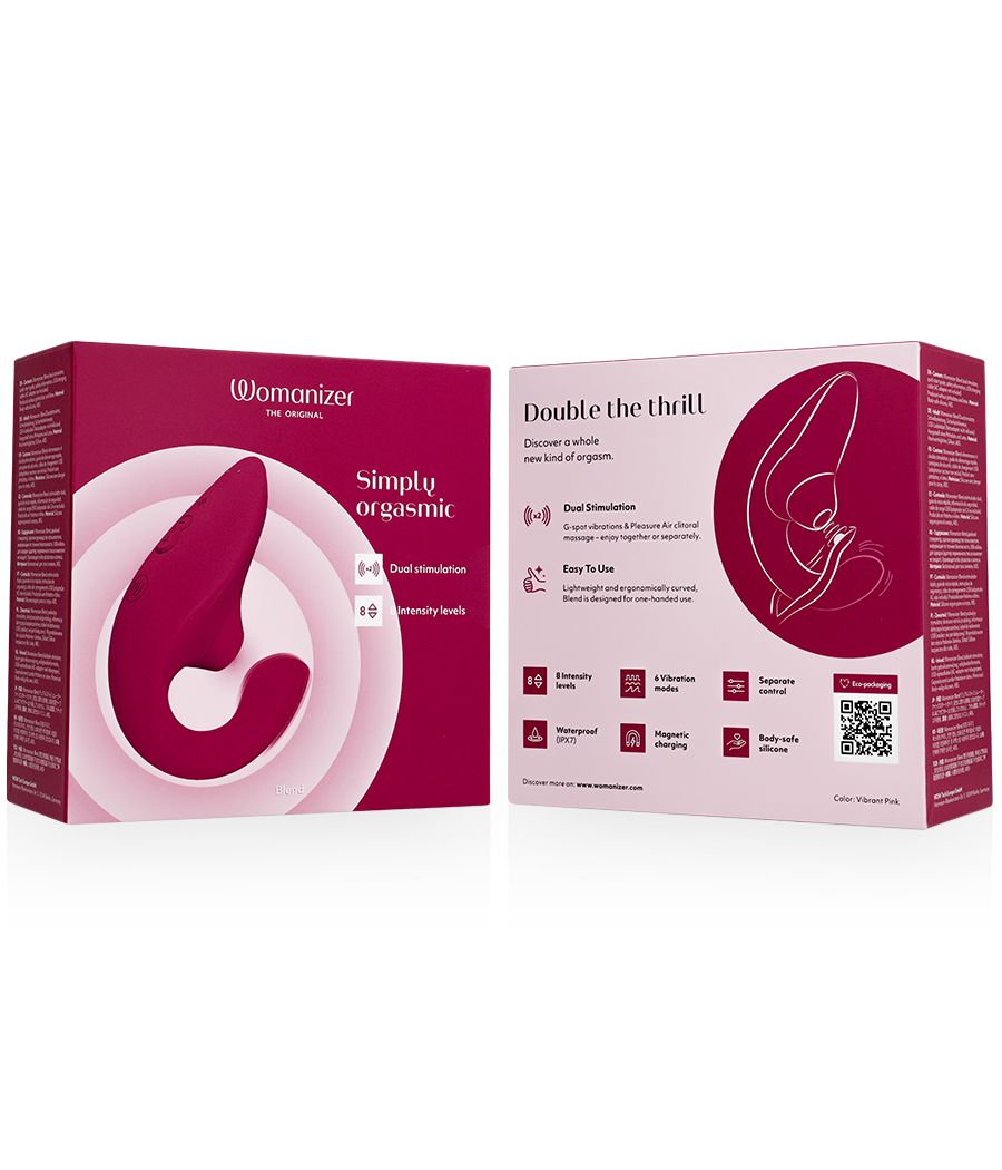 WOMANIZER - BLEND ESTIMULADOR VIBRADOR RABBIT FUCSIA