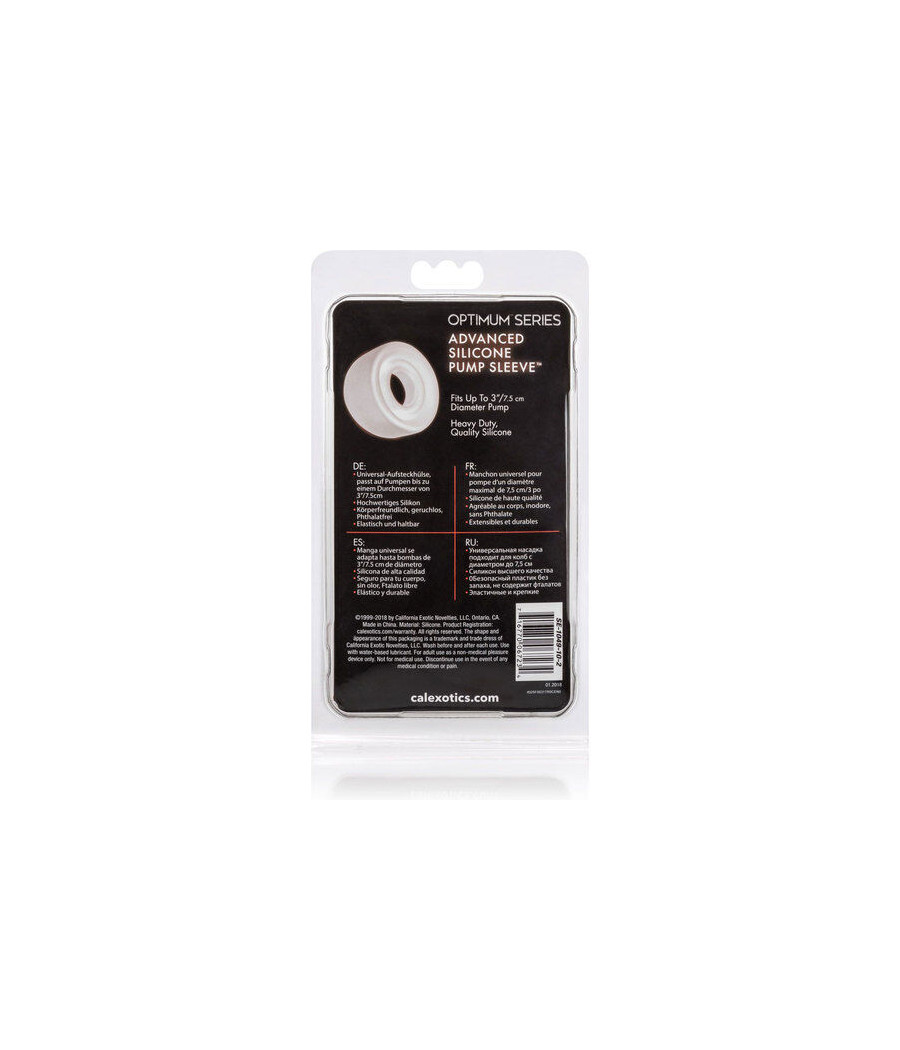 CALEXOTICS - MANGA DE BOMBA DE SILICONE ADV TRANSPARENTE