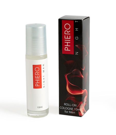 500 COSMETICS - PHIERO NIGHT MAN PERFUME FEROMÔNIOS PARA HOMENS COM ROLL-ON