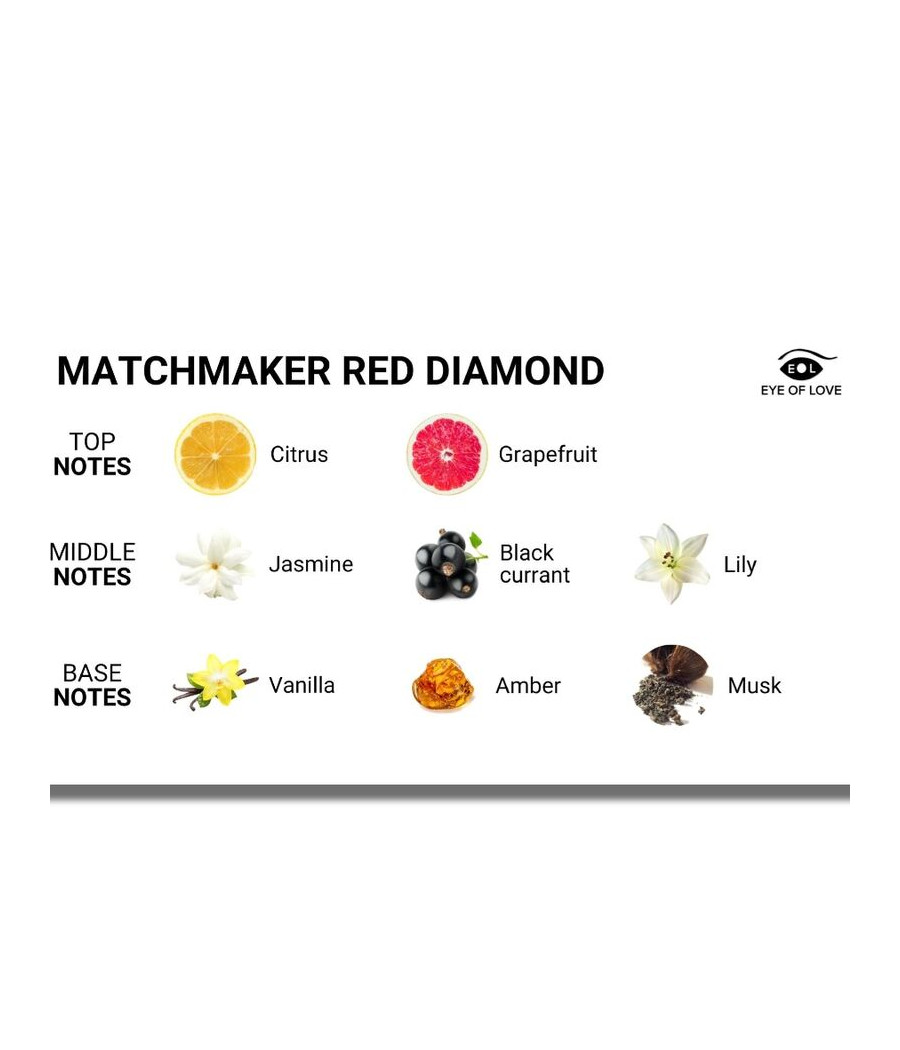 OLHO DE AMOR - MATCHMAKER RED DIAMOND FEROMONE PERFUME ATRAIR ELE 30 ML