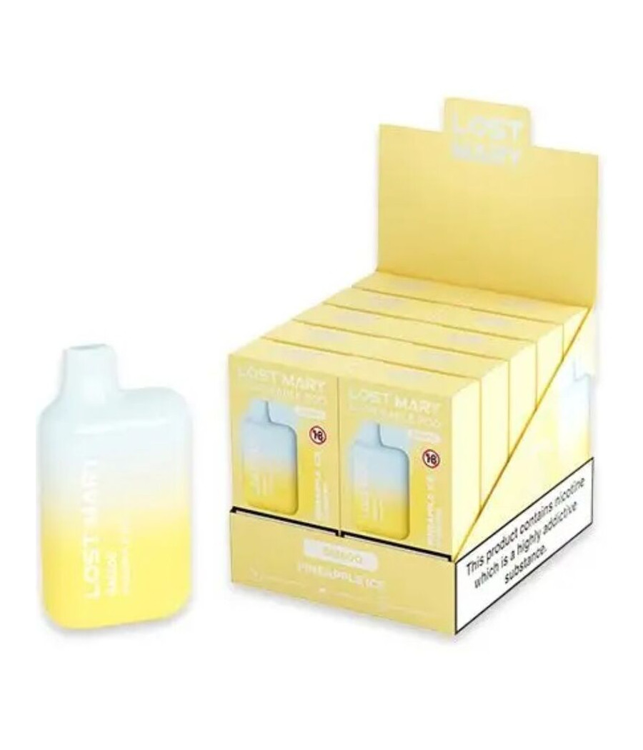 LOST MARY - BM600 NICOTINE VAPER 2% DESCARTÁVEL ABACAXI ICE