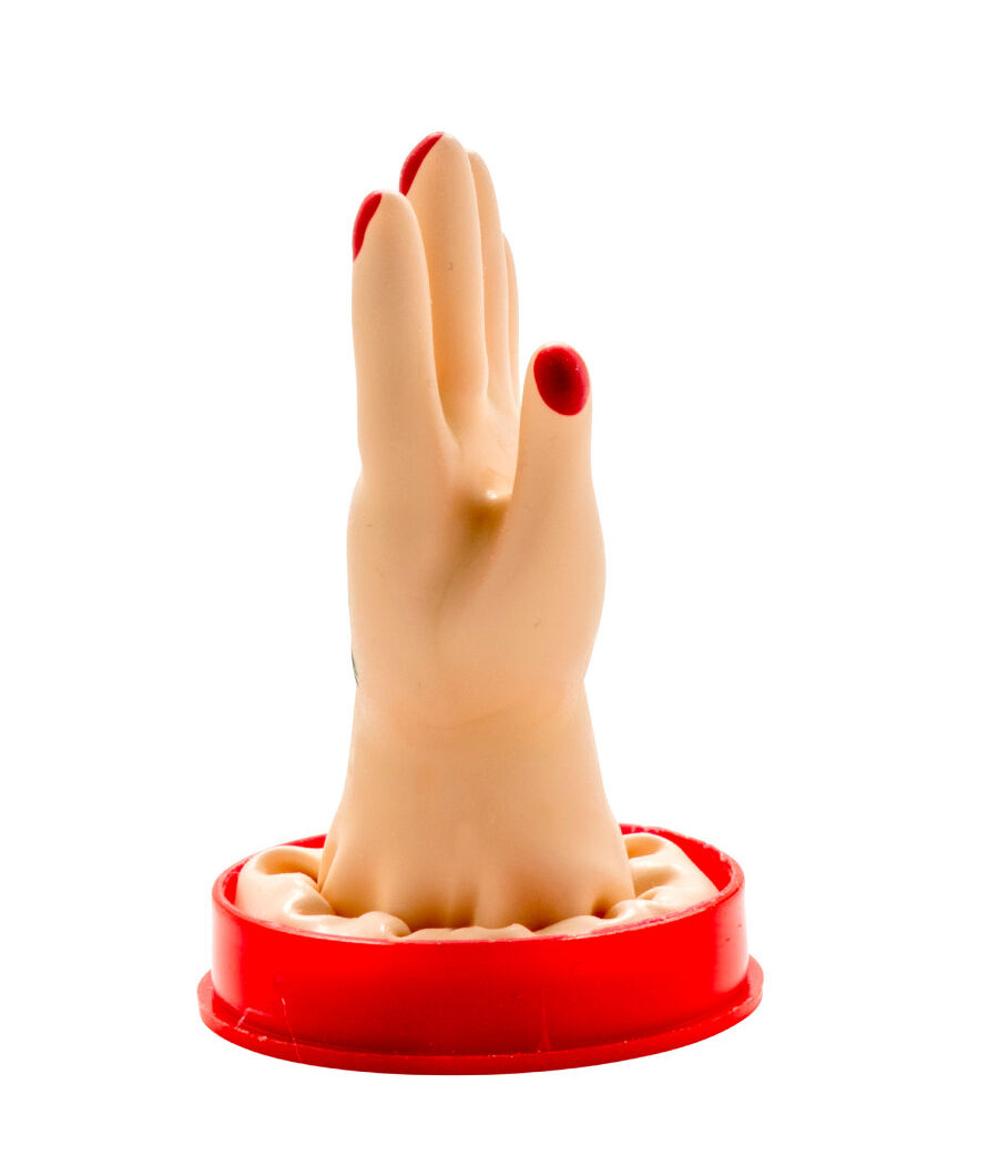 CONDOMERIE - PRÉSERVATIFS FANTAISIE PEINTS À LA MAIN MODÈLE MAIN 1