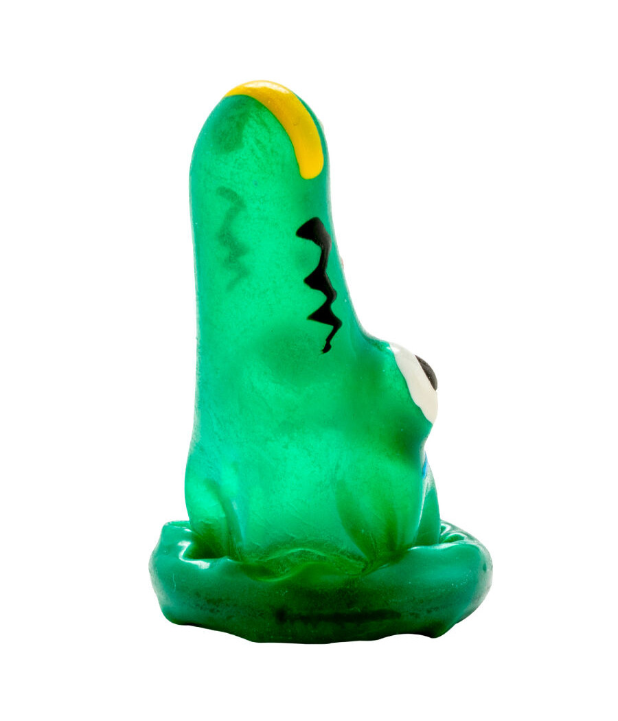 CONDOMERIE - PRESERVATIVO DECORATIVO PINTADO A MANO COCODRILO MODELO 1