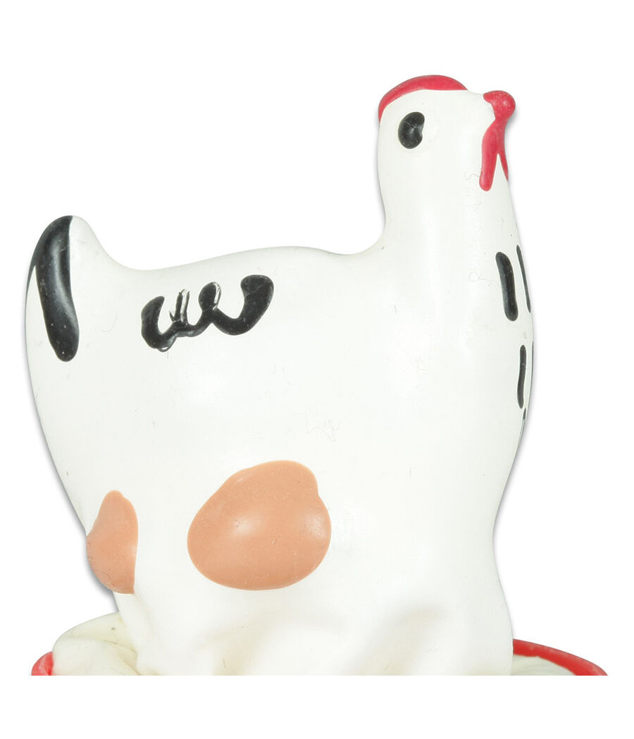 CONDOMERIE - PRÉSERVATIFS FANTAISIE PEINTS À LA MAIN POULET BLANC