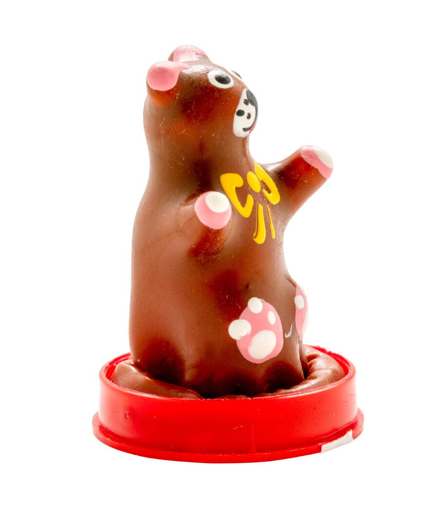 CONDOMERIE - PRESERVATIVO DECORATIVO PINTADO A MANO OSO DE PELUCHE