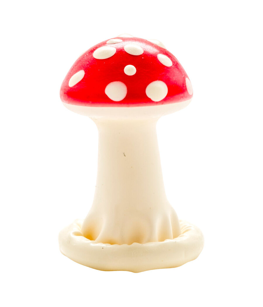 CONDOMERIE - HANDPAINTED NOVELTY CONDOMS TOADSTOOL MODEL 1