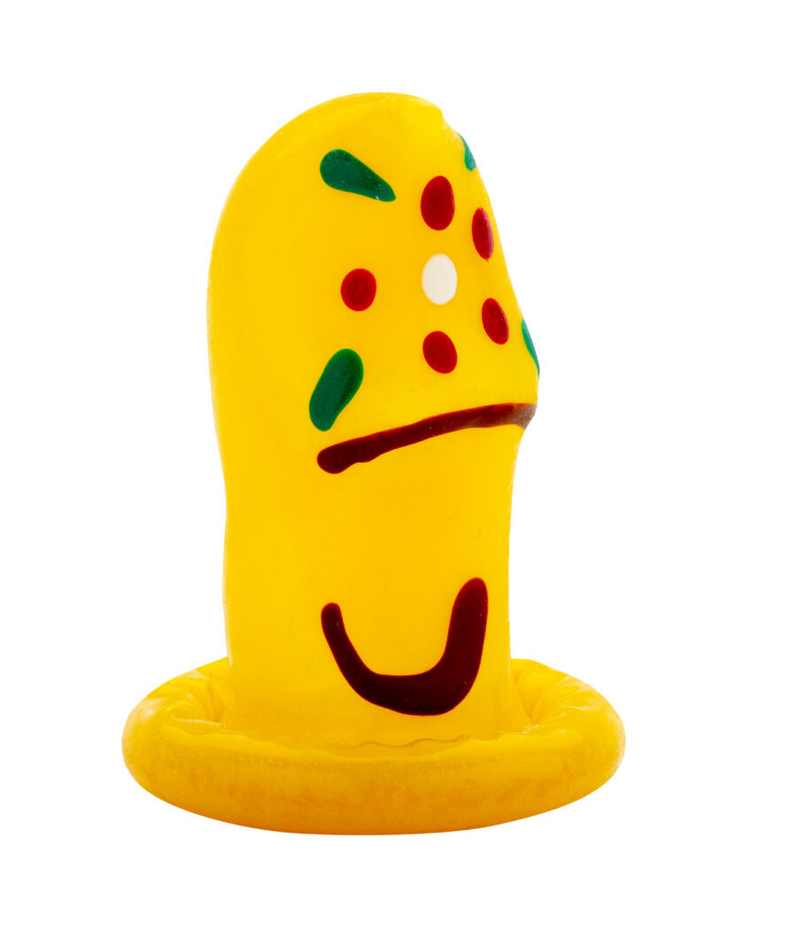 CONDOMERIE - SABOTS DE PRÉSERVATIFS FANTAISIE PEINTS À LA MAIN