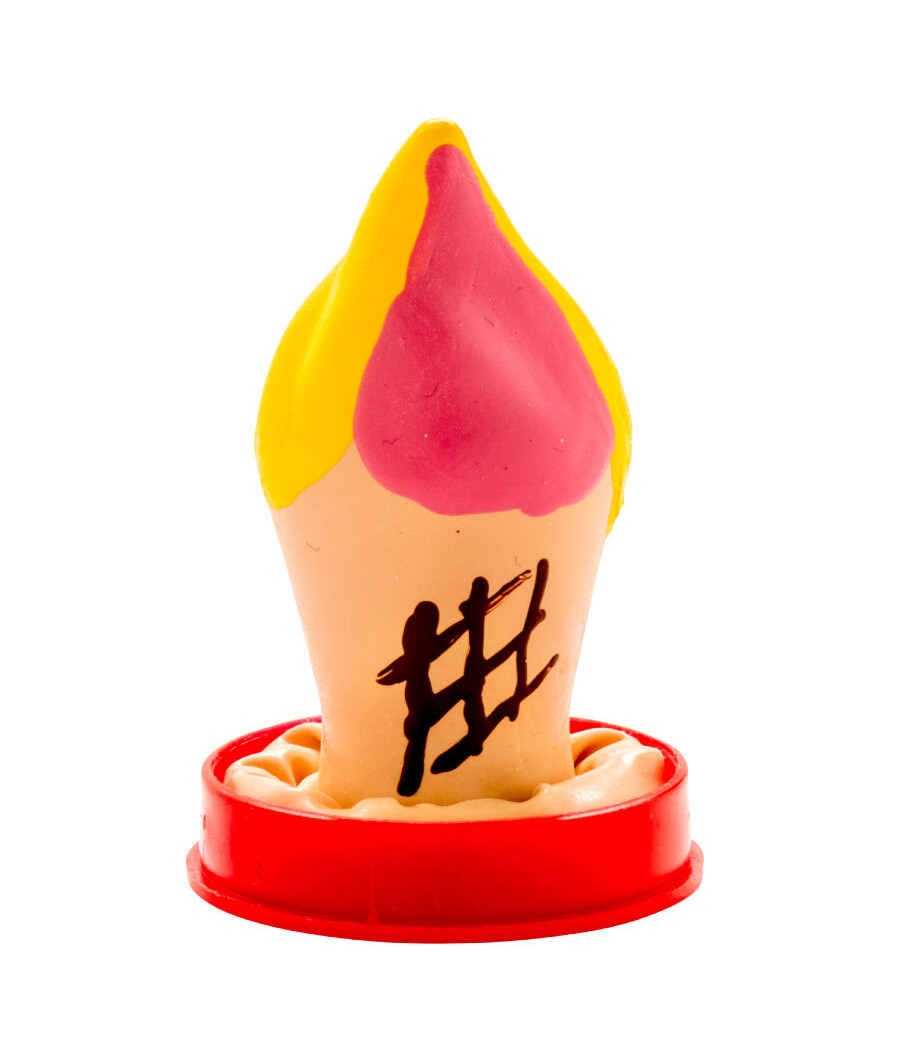 CONDOMERIE - HANDBEMALTE NEUHEITS-KONDOME EIS