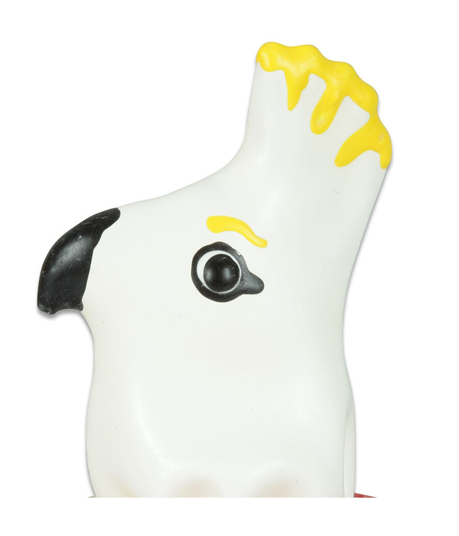 CONDOMERIE - HANDPAINTED NOVELTY CONDOMS PARROT WHITE