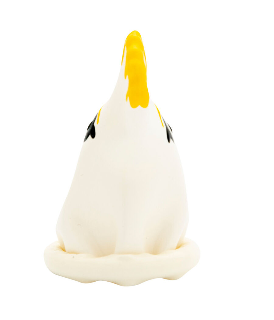CONDOMERIE - PRESERVATIVO DECORATIVO PINTADO A MANO LORO BLANCO