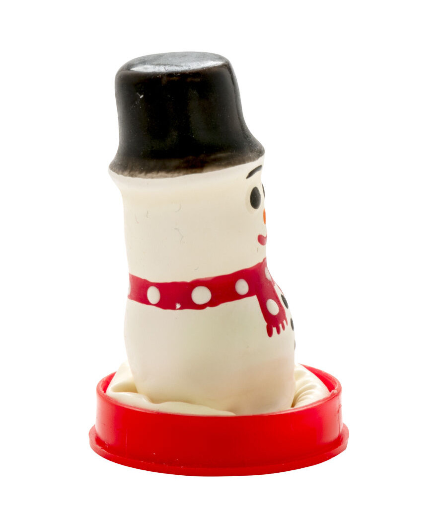CONDOMERIE - PRESERVATIVOS NOVIDADES PINTADOS À MÃO BONECO DE NEVE