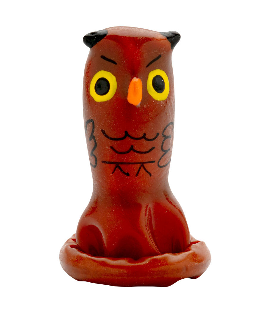 CONDOMERIE - PRÉSERVATIFS FANTAISIE PEINTS À LA MAIN HIBOU