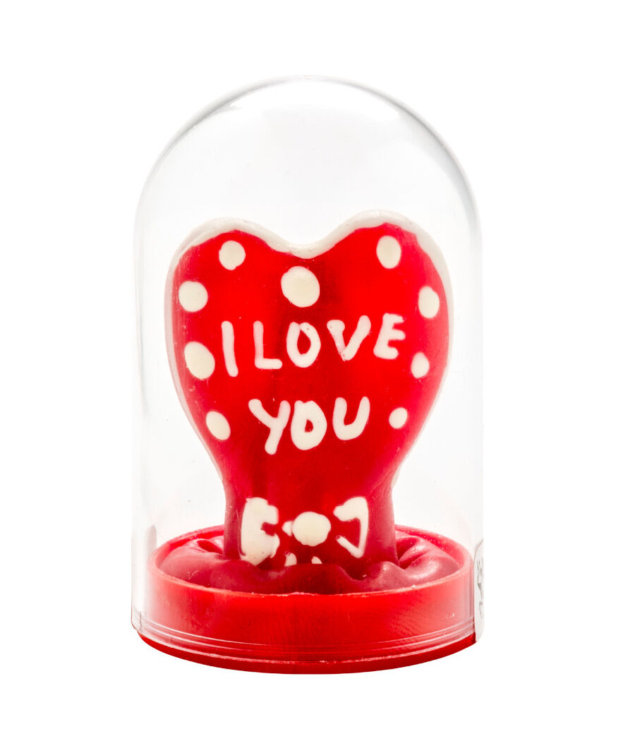 CONDOMERIE - PRESERVATIVO DECORATIVO PINTADO A MANO CORAZÓN - TE AMO MODELO 1